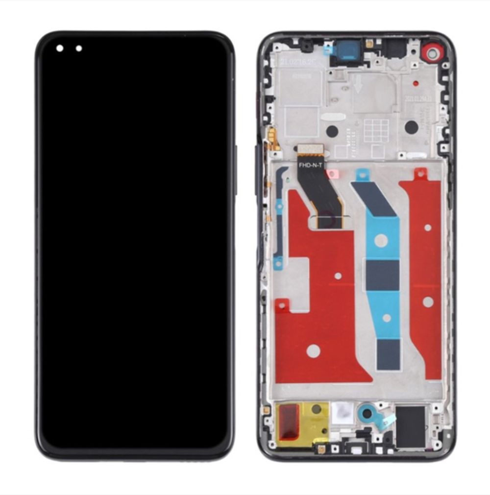 LCD za Honor 50 Lite + touch screen + frame Black CHO