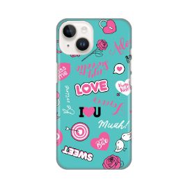 Slika Torbica Silikonska Print za iPhone 14 6.1 Love