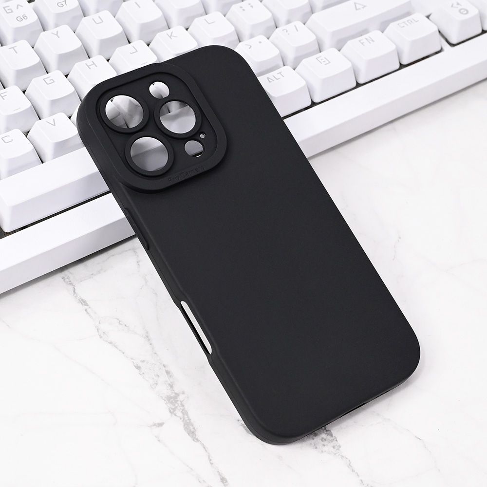 Torbica Silikon Pro Camera za iPhone 16 Pro 6.3 crna