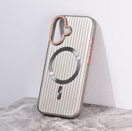 Torbica Magsafe Stripe za iPhone 16 6.1 siva