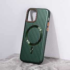 Slika Torbica Magsafe Stripe za iPhone 12 6.1 zelena