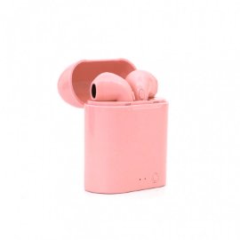 Slika Bluetooth slusalice Airpods i7 mini roze HQ