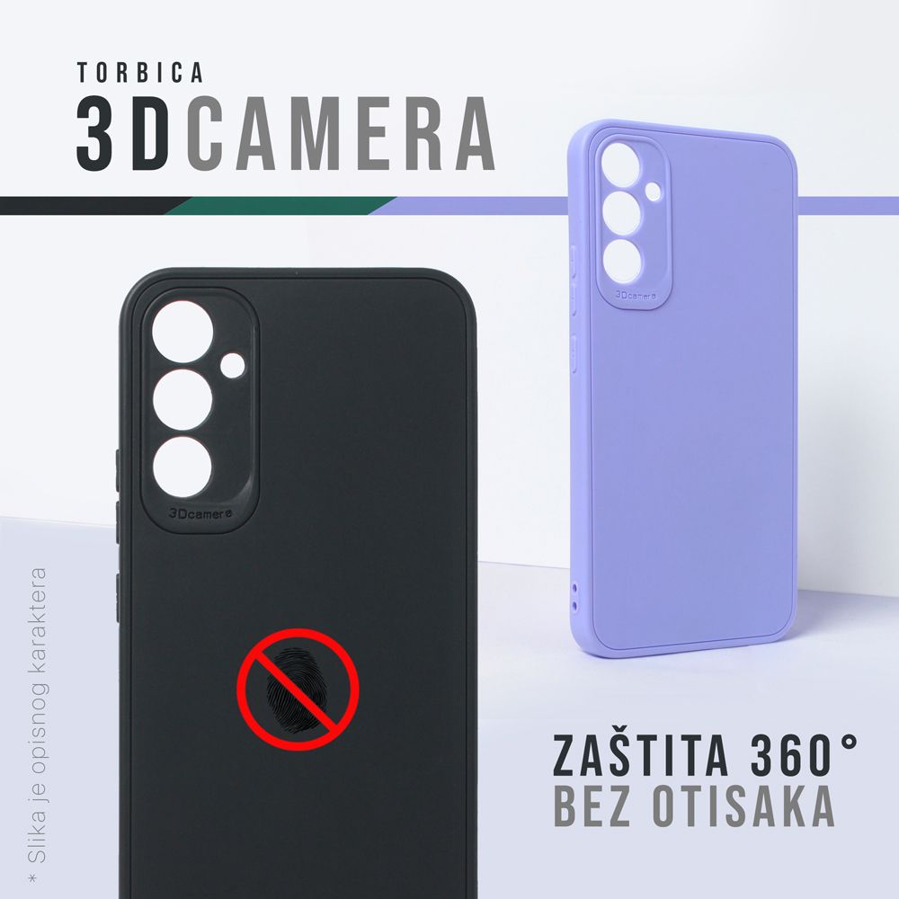 Torbica 3D Camera za Honor X8b ljubicasta