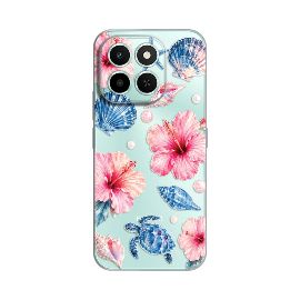 Slika Torbica Silikonska Print Skin za Honor X6c Hibiscus Sea