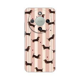 Torbica Silikonska Print Skin za Honor Magic 8 Lite Dachshunds Love