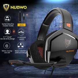 Slika Slusalice Gaming Nubwo N16D 3.5mm crne