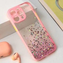 Slika Torbica Frame Glitter za iPhone 15 Pro Max 6.7 roze