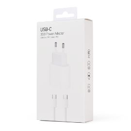 Kucni punjac PD Fast charger 35W za iPhone 15-16 sa PD Type C kablom CE beli