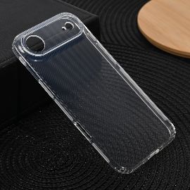 Torbica silikonska Ultra Thin with pluggy za iPhone 17 Air 6.6 transparent