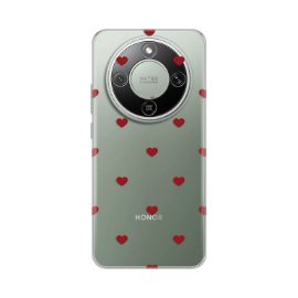 Torbica Silikonska Print za Honor Magic 8 Lite Red Hearts