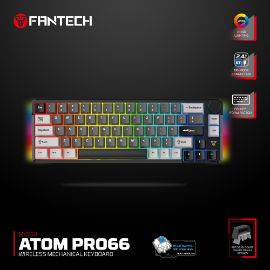 Tastatura Mehanicka Gaming Fantech MK919 Atom PRO66 crna (Blue switch)