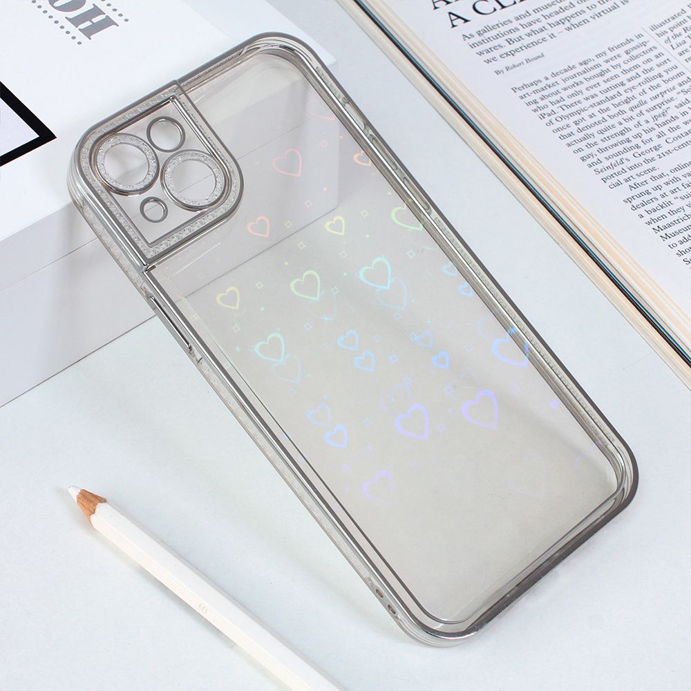 Torbica Heart IMD za iPhone 14 Plus 6.7 srebrna