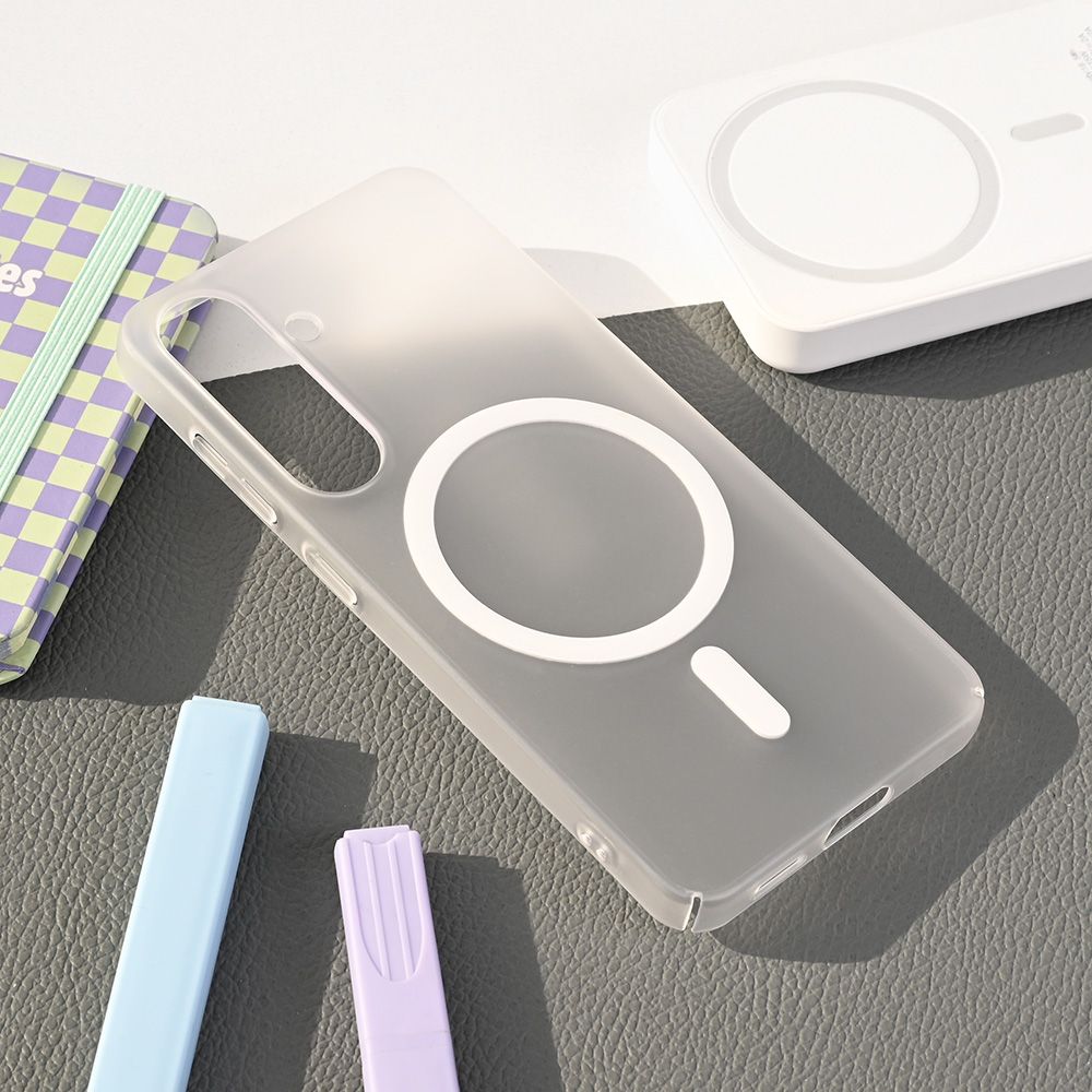 Torbica Magsafe Matte PC za Samsung S931B Galaxy S25 bela