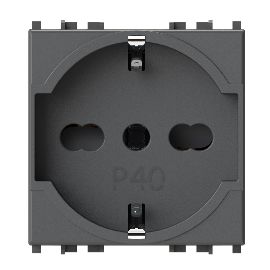 Uticnica P40 Vimar Arke crna 4B.V19.P40