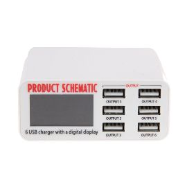 Mega-Idea multifunkcionalni desktop punjac sa WLX-899 (100W, 6 port)