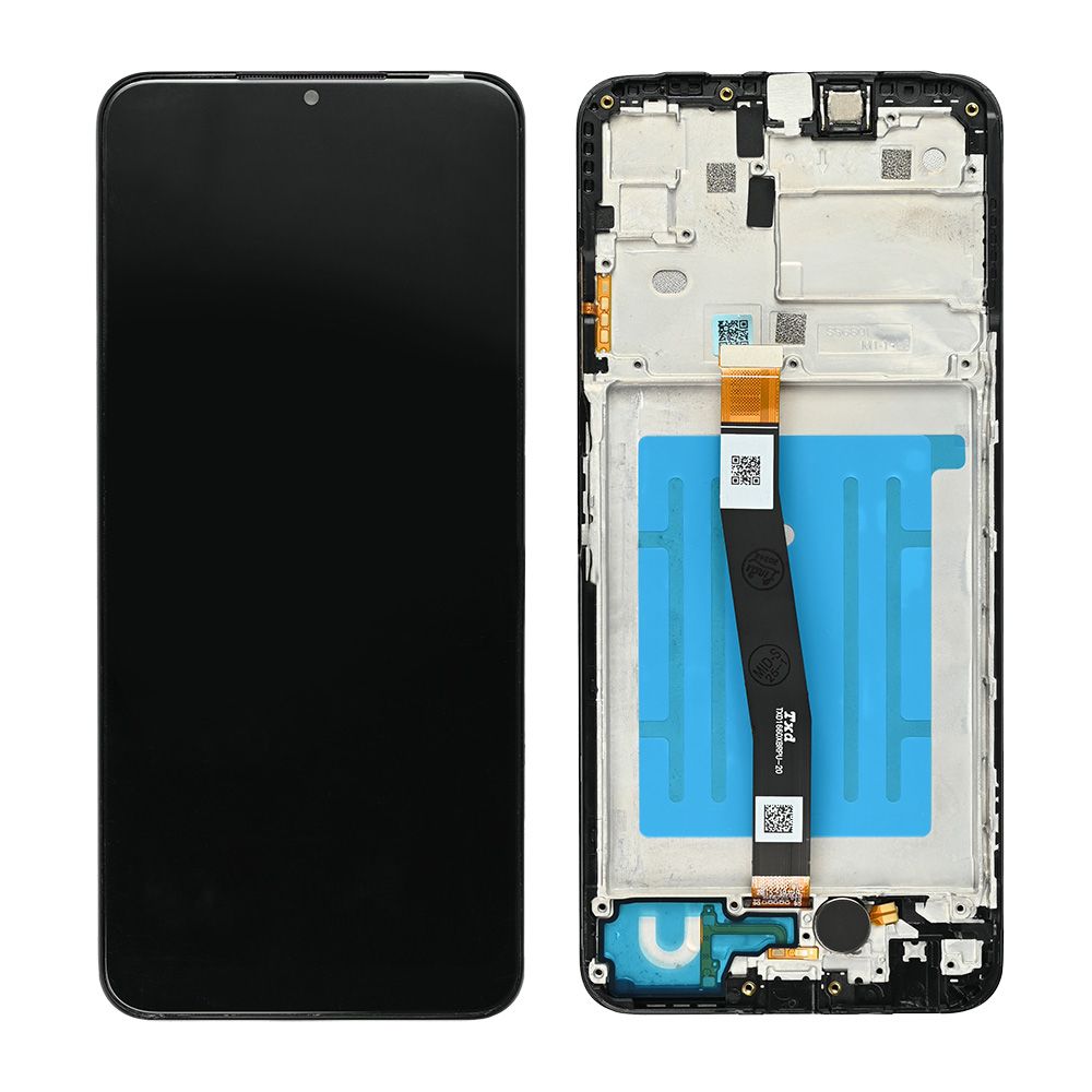 LCD za Samsung A226B/Galaxy A22 5G (GH81-20694A) + touch screen + frame Black FULL ORG-SP