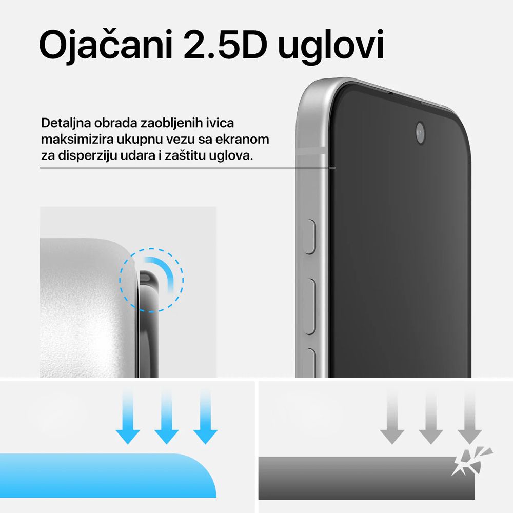 Zastitno Staklo Iphone 17 Pro Max 6.9 2.5d Teracell Titan Cr - slika 2