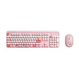 Combo mis i tastatura Coteci 84021 pink