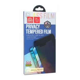 Zastitno staklo Tempered Glass Privacy 2.5D full glue za Samsung Galaxy S23 FE crni (fingerprint unlock)