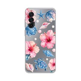 Slika Torbica Silikonska Print Skin za Samsung A175F Galaxy A17 Hibiscus Sea