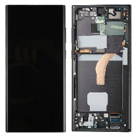 Slika LCD za Samsung S908/Galaxy S22 Ultra 5G + touch screen + frame Black Service Pack ORG/GH82-27488A