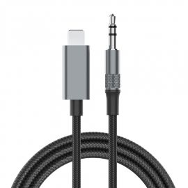 Slika Adapter LDNIO LSY81i iPhone Lightning na 3.5mm muski crni 1m