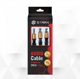 Slika Kabl STARK 3.5mm na 2RCA M-M 1.5m