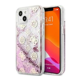Slika Torbica Guess Hc Liquid Glitter Peony za iPhone 13 6.1 roze (GUHCP13MLGPEPI)