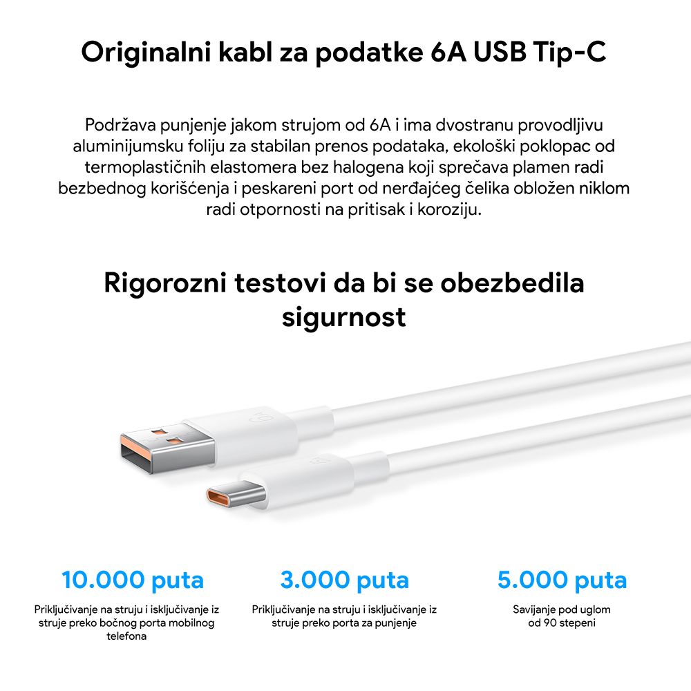 Kucni Punjac Honor Super Charge 66w Sa Type C Kablom Beli 1m - slika 3