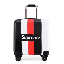 Slika "Kofer Supreme kabinski crno belo crveni EL 20"""