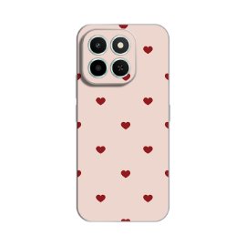 Slika Torbica Silikonska Print za Honor X6c Beige Hearts
