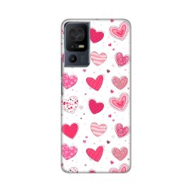Slika Torbica Silikonska Print Skin za A1 Alpha Eco Pink Hearts