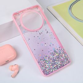 Slika Torbica Frame Glitter za Xiaomi Redmi A3 roze