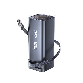 Power bank prenosiva baterija REMAX FC-22 100W sa teleskopskim kablom 20000mAh siva
