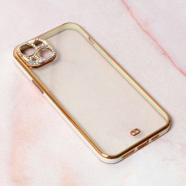Slika Torbica Cirkon Camera za iPhone 14 Plus 6.7 bela