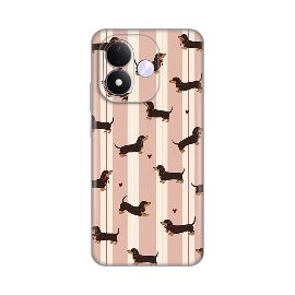 Torbica Silikonska Print Skin za Xiaomi Redmi Note 17 4G/5G Dachshunds Love