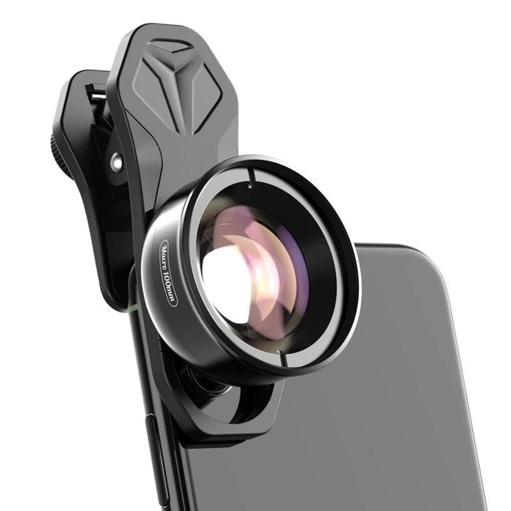 Objektiv za mobilni telefon/tablet univerzalni 100mm 4k Macro crni
