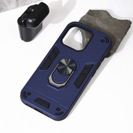 Torbica Hard Ring za iPhone 16 Pro 6.3 tamno plava