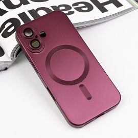 Torbica Magsafe Chrome za iPhone 16 6.1 bordo