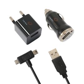Slika Kucni punjac 4u1 kucni+auto micro+mini