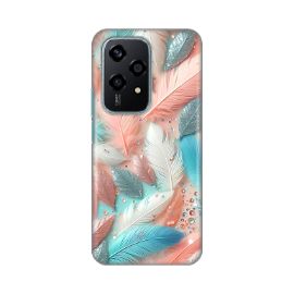 Slika Torbica Silikonska Print za Honor 200 Lite Pastel Feathers