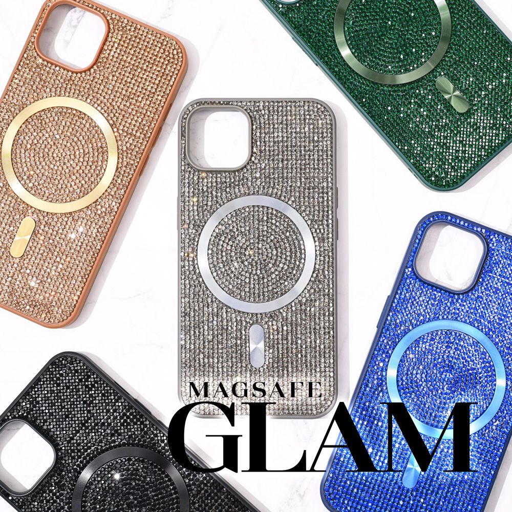 Torbica Magsafe Glam za iPhone 16 Plus 6.7 zlatna