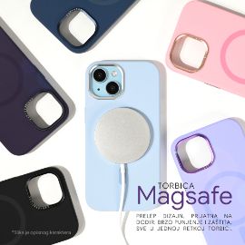 Slika Torbica Magsafe Pure Plus za iPhone 11 6.1 tamno ljubicasta