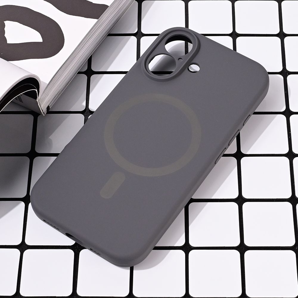 Torbica Magsafe Pure color za iPhone 16 6.1 siva