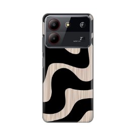 Torbica Silikonska Print Skin za ZTE Blade A54 Black Flow