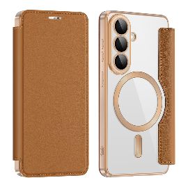 Slika Torbica Magsafe Lux Bi Fold za Samsung S941B Galaxy S26 braon