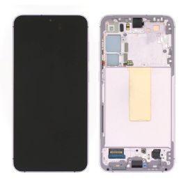 Slika LCD za Samsung S916B/Galaxy S23 Plus + touch screen + frame Lavander Service Pack ORG/GH82-30477D
