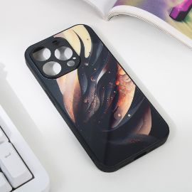Slika Torbica Abstract za iPhone 15 Pro 6.1 crna