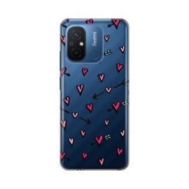 Slika Torbica Silikonska Print Skin za Xiaomi Redmi 12C Heart Pattern