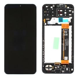 Slika LCD za Samsung A135/Galaxy A13 + touch screen + frame Black Service Pack ORG/GH82-28508A